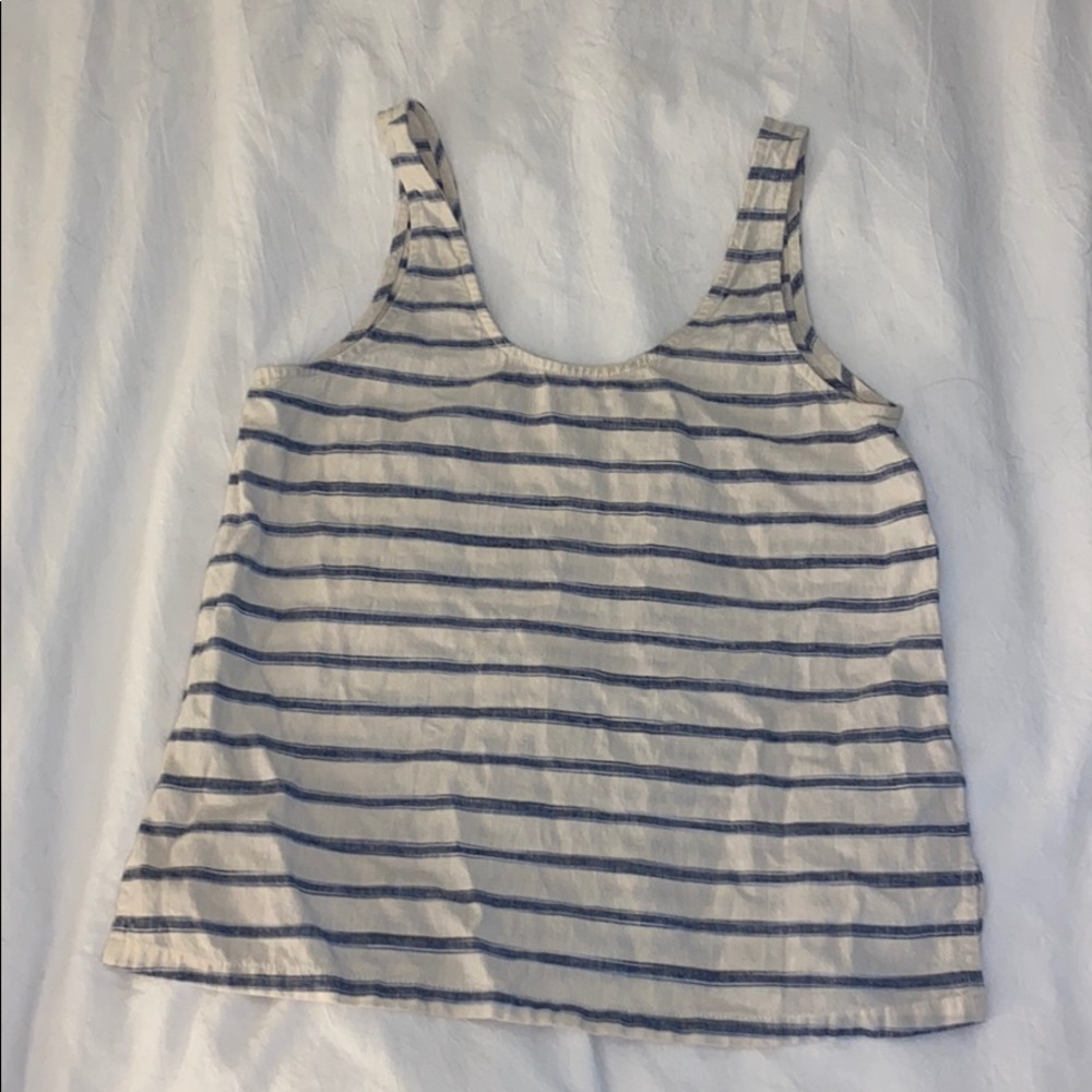 Madewell Sundown Tank in Ikat Stripe